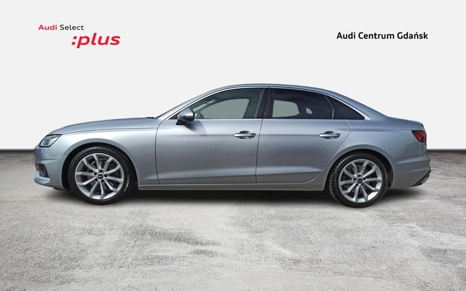 Audi A4 cena 119900 przebieg: 50383, rok produkcji 2021 z Lidzbark małe 562